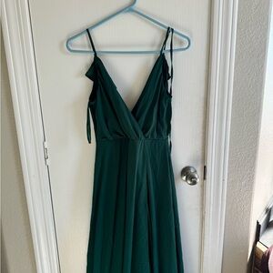 Forest green formal dress
